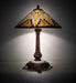Meyda Tiffany - 251938 - One Light Table Lamp - Nuevo Ii Cone - Mahogany Bronze