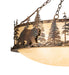 Meyda Tiffany - 252318 - Six Light Pendant - Lone Bear - Antique Copper