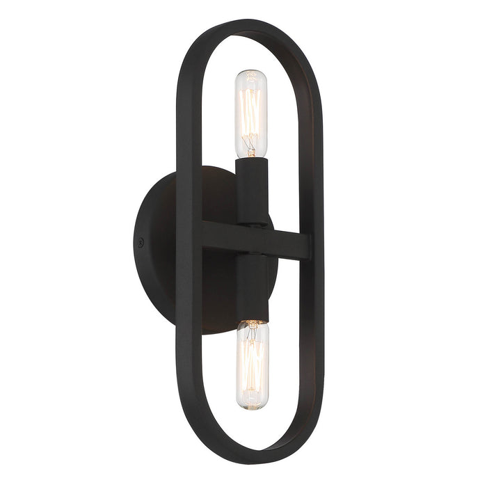 Designers Fountain - D254C-2WS-BK - Two Light Wall Sconce - Carousel - Black