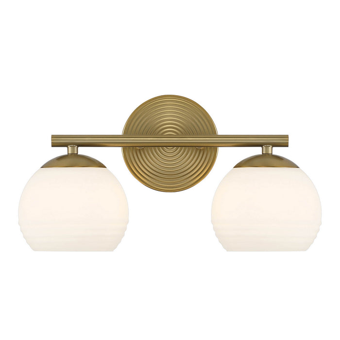 Designers Fountain - D251H-2B-BG - Two Light Vanity - Moon Breeze - Brushed Gold