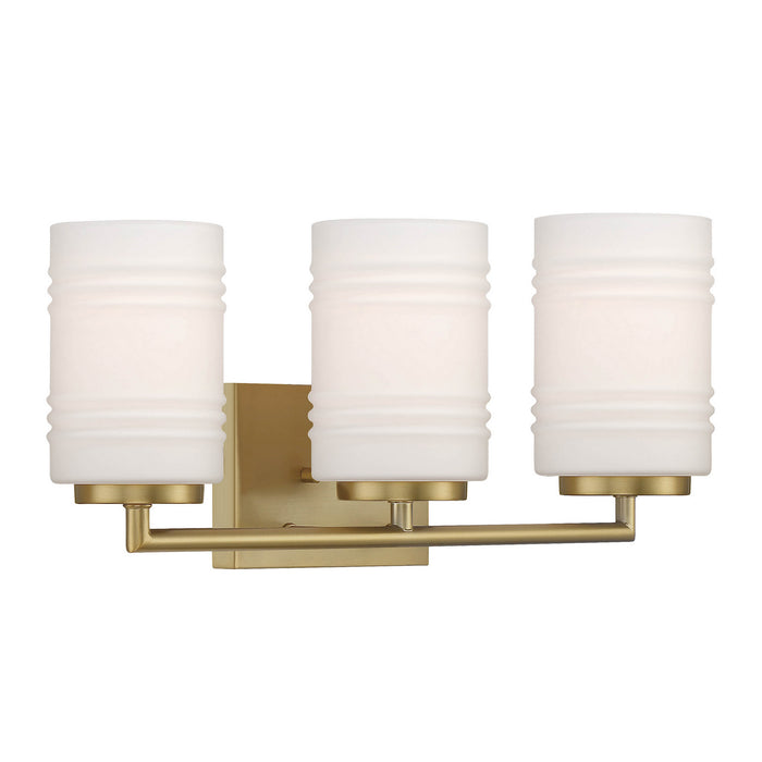 Designers Fountain - D257M-3B-BG - Three Light Vanity - Leavenworth - Brushed Gold
