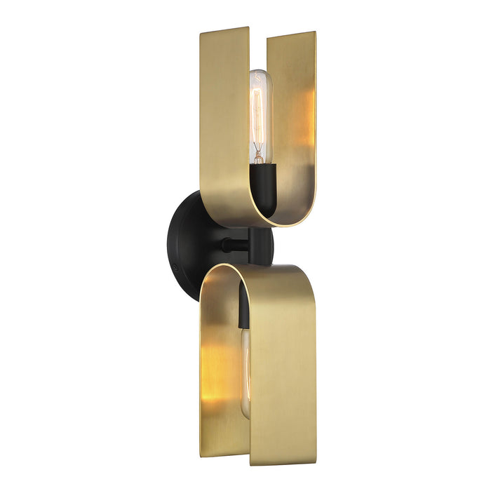 Designers Fountain - D263M-2WS-MB - Two Light Wall Sconce - U Turn - Matte Black