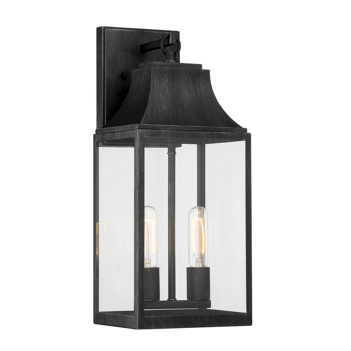 Designers Fountain - D265M-8EW-WP - Two Light Wall Lantern - Blueberry Trail - Weathered Pewter