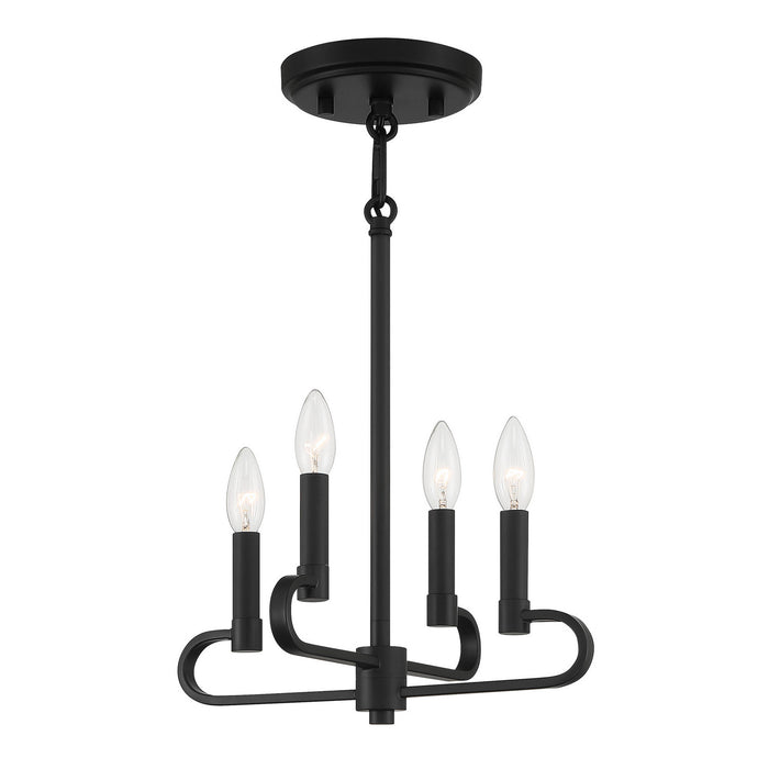 Designers Fountain - D269C-4CH-MB - Four Light Chandelier Convertible - Summit - Matte Black