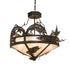 Meyda Tiffany - 115556 - Four Light Pendant - Catch Of The Day - Oil Rubbed Bronze