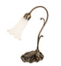 Meyda Tiffany - 17051 - One Light Mini Lamp - White Pond Lily - Antique Brass