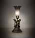 Meyda Tiffany - 225848 - One Light Mini Lamp - Grey Pond Lily - Antique Brass