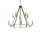 Meyda Tiffany - 245091 - Ten Light Chandelier - Anthracite - Oil Rubbed Bronze