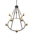 Meyda Tiffany - 245091 - Ten Light Chandelier - Anthracite - Oil Rubbed Bronze