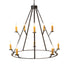 Meyda Tiffany - 245091 - Ten Light Chandelier - Anthracite - Oil Rubbed Bronze