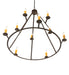 Meyda Tiffany - 245091 - Ten Light Chandelier - Anthracite - Oil Rubbed Bronze