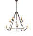 Meyda Tiffany - 245091 - Ten Light Chandelier - Anthracite - Oil Rubbed Bronze