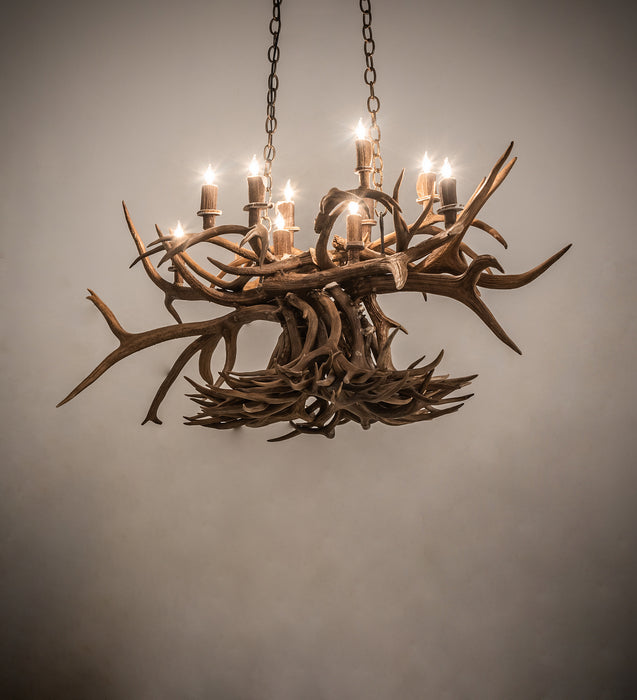 Meyda Tiffany - 247232 - Ten Light Chandelier - Antlers - Antique Copper