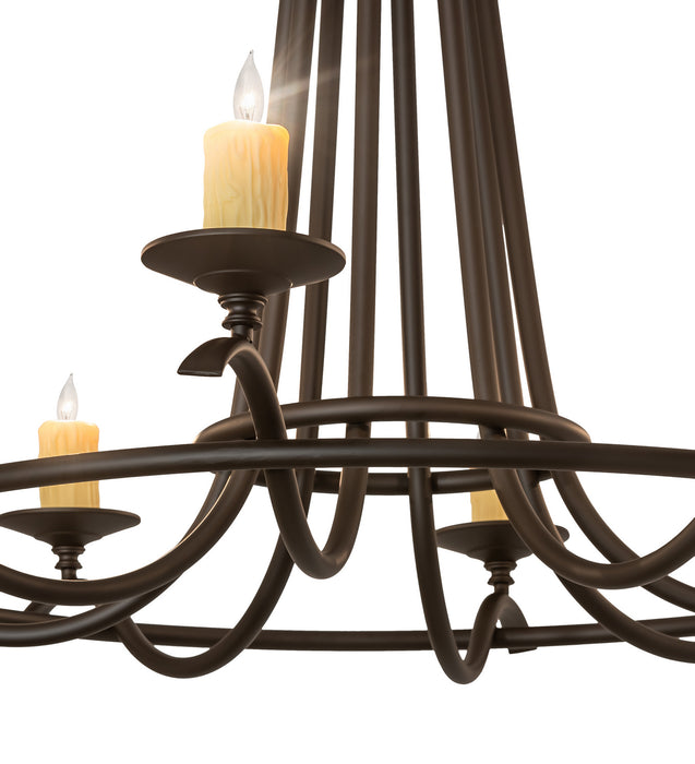 Meyda Tiffany - 250352 - Eight Light Chandelier - Octavia - Oil Rubbed Bronze