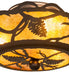 Meyda Tiffany - 251163 - Three Light Flushmount - Whispering Pines - Oil Rubbed Bronze