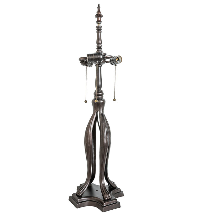 Meyda Tiffany - 252829 - Three Light Table Lamp - Romance Rose - Mahogany Bronze