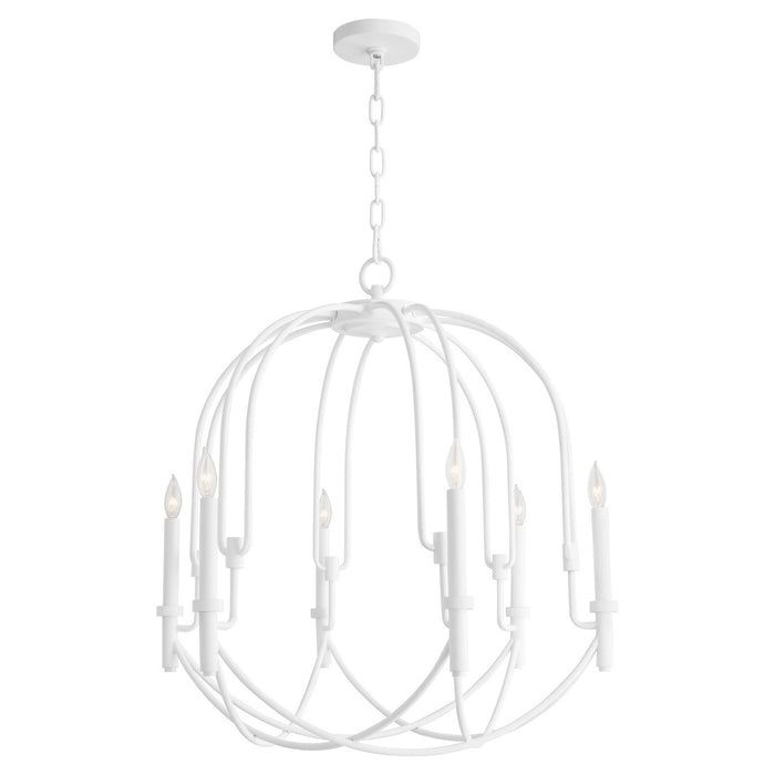 Cyan - 11386 - Six Light Pendant - Linari - Studio White