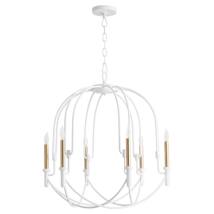 Cyan - 11386 - Six Light Pendant - Linari - Studio White