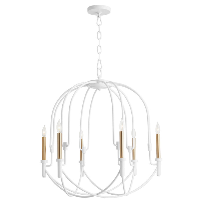 Cyan - 11386 - Six Light Pendant - Linari - Studio White