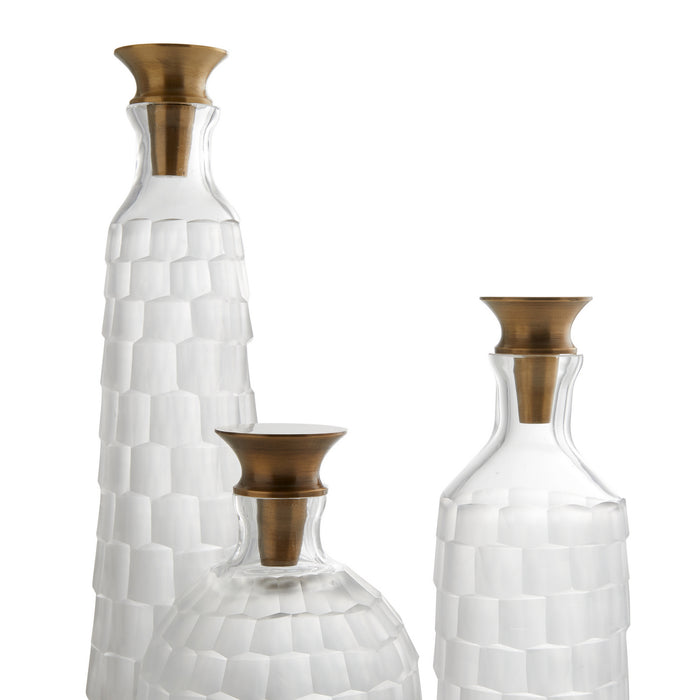 Arteriors - 4593 - Decanters, Set of 3 - Frosted