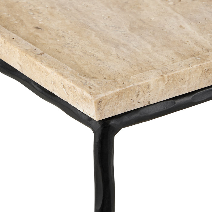 Currey and Company - 4000-0136 - Side Table - Natural/Black