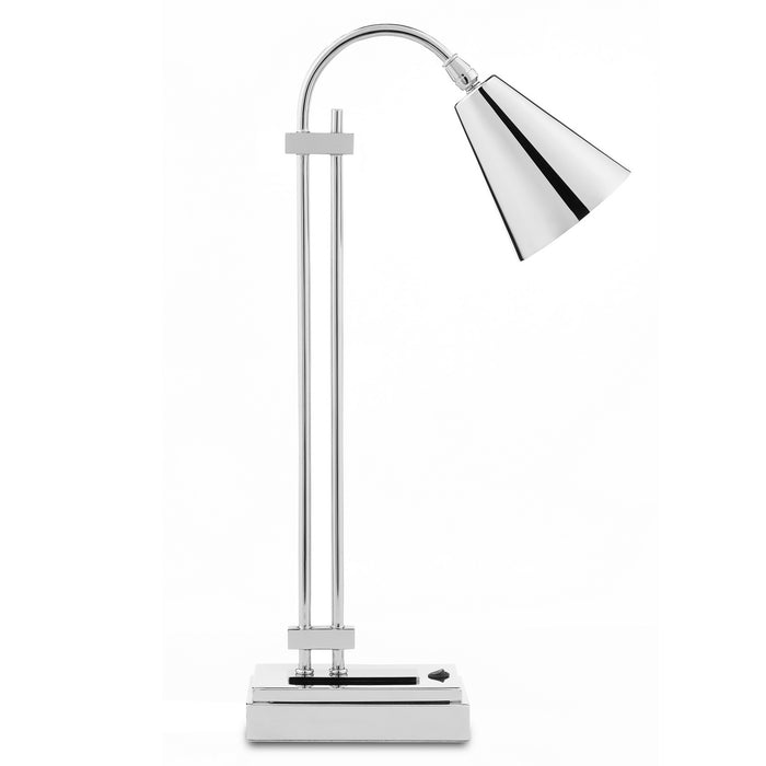 Currey and Company - 6000-0781 - One Light Desk Lamp - Polished Nickel