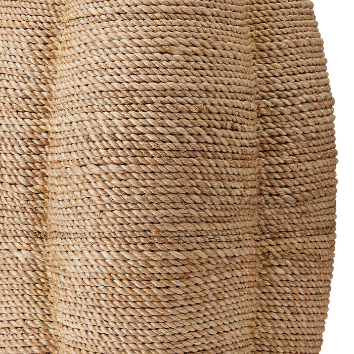 Currey and Company - 6000-0797 - One Light Table Lamp - Satin Black/Natural Abaca Rope
