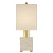 Currey and Company - 6000-0810 - One Light Table Lamp - Beige/Antique Brass