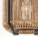 Currey and Company - 9000-0922 - One Light Pendant - Satin Black/Khaki/Kraft Paper Twine