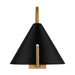 Visual Comfort Studio - KW1131MBKBBS-L1 - LED Wall Sconce - Cambre - Midnight Black and Burnished Brass