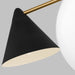 Visual Comfort Studio - AEC1094MBKBBS - Four Light Chandelier - Cosmo - Midnight Black and Burnished Brass