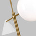 Visual Comfort Studio - AEC1094MWTBBS - Four Light Chandelier - Cosmo - Matte White and Burnished Brass