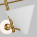 Visual Comfort Studio - AEC1094MWTBBS - Four Light Chandelier - Cosmo - Matte White and Burnished Brass