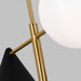 Visual Comfort Studio - AEC1114MBKBBS - Four Light Chandelier - Cosmo - Midnight Black and Burnished Brass