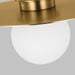 Visual Comfort Studio - KF1101BBS - One Light Flush Mount - Nodes - Burnished Brass
