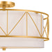 Kichler - 52076CLG - Four Light Semi Flush Mount - Birkleigh - Classic Gold