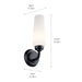 Kichler - 55073BK - One Light Wall Sconce - Truby - Black