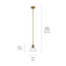Kichler - 52405BNB - One Light Mini Pendant - Eastmont - Brushed Brass
