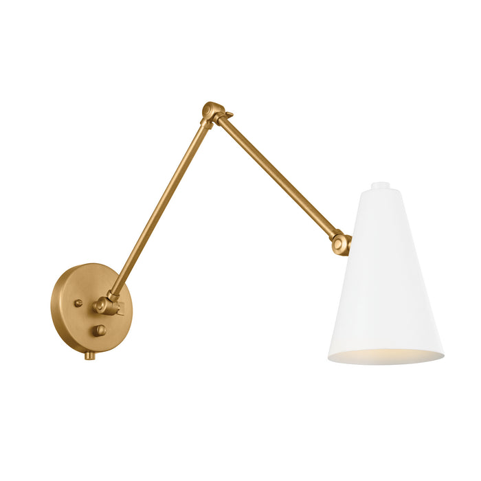 Kichler - 52486NBRW - One Light Wall Sconce - Sylvia - Natural Brass