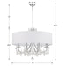 Crystorama - 6628-CH-CL-MWP - Eight Light Chandelier - Othello - Polished Chrome