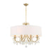 Crystorama - 6628-VG-CL-MWP - Eight Light Chandelier - Othello - Vibrant Gold