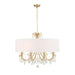 Crystorama - 6628-VG-CL-MWP - Eight Light Chandelier - Othello - Vibrant Gold