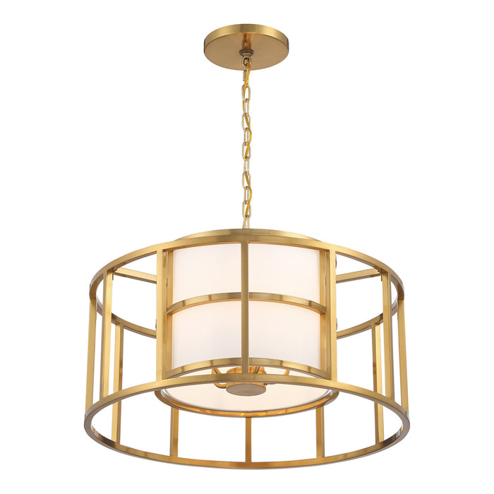 Crystorama - 9595-LG - Five Light Chandelier - Hulton - Luxe Gold