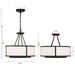 Crystorama - BRY-8004-BF_CEILING - Four Light Ceiling Mount - Bryant - Black Forged