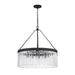 Crystorama - EMO-5406-BF - Eight Light Chandelier - Emory - Black Forged