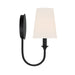 Crystorama - PAY-921-BF - One Light Wall Mount - Payton - Black Forged