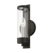 Livex Lighting - 10141-04 - One Light Wall Sconce - Castleton - Black with Brushed Nickel Candle