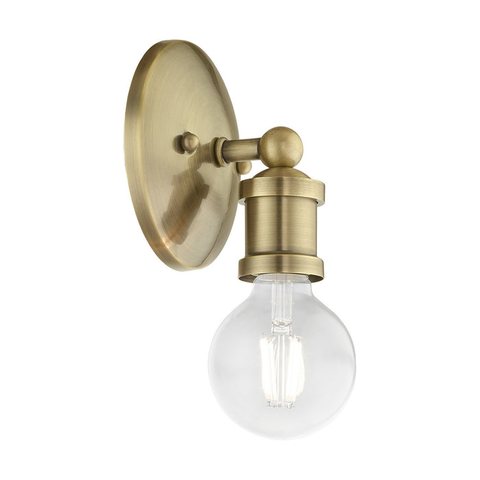 Livex Lighting - 14420-01 - One Light Vanity Sconce - Lansdale - Antique Brass