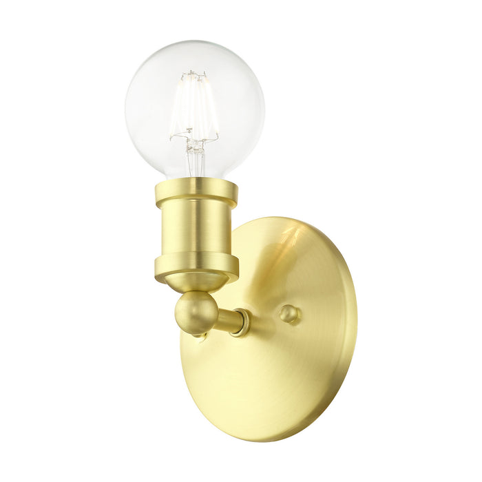 Livex Lighting - 14420-12 - One Light Vanity Sconce - Lansdale - Satin Brass