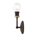 Livex Lighting - 14429-07 - One Light Vanity Sconce - Lansdale - Bronze with Antique Brass